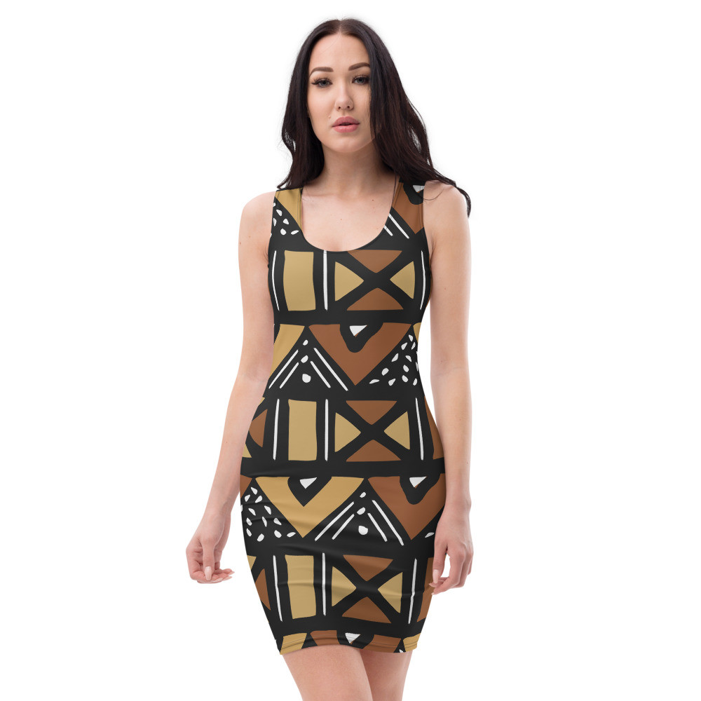 Mud Cloth Inspired Sun Dress