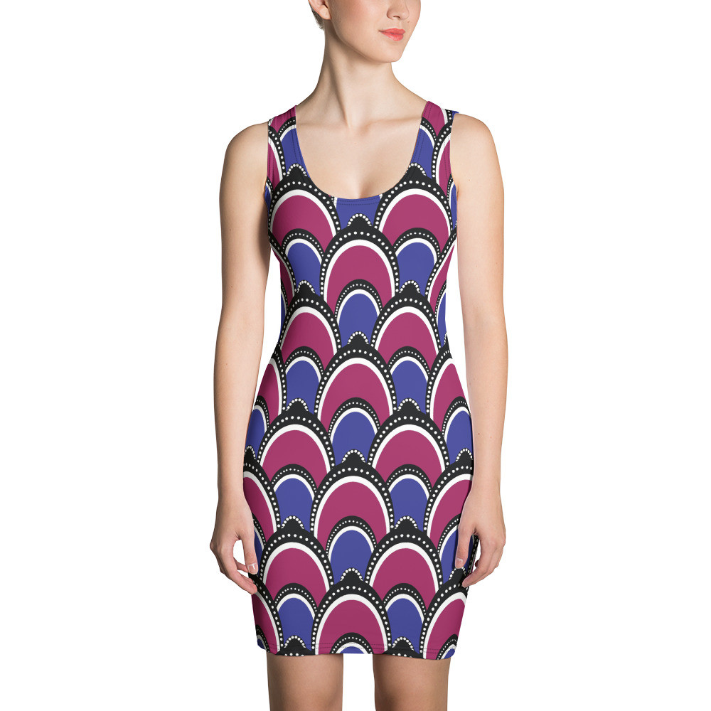 Peacock Inspired Sun Dress
