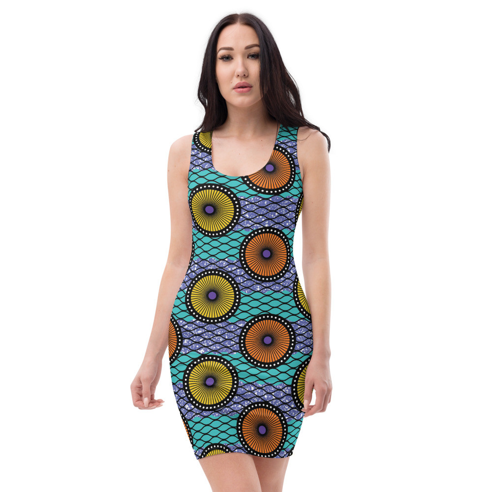 Ankara Circles Dress II