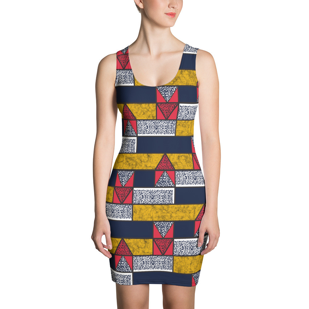 Bricks Inspired Sun Dress