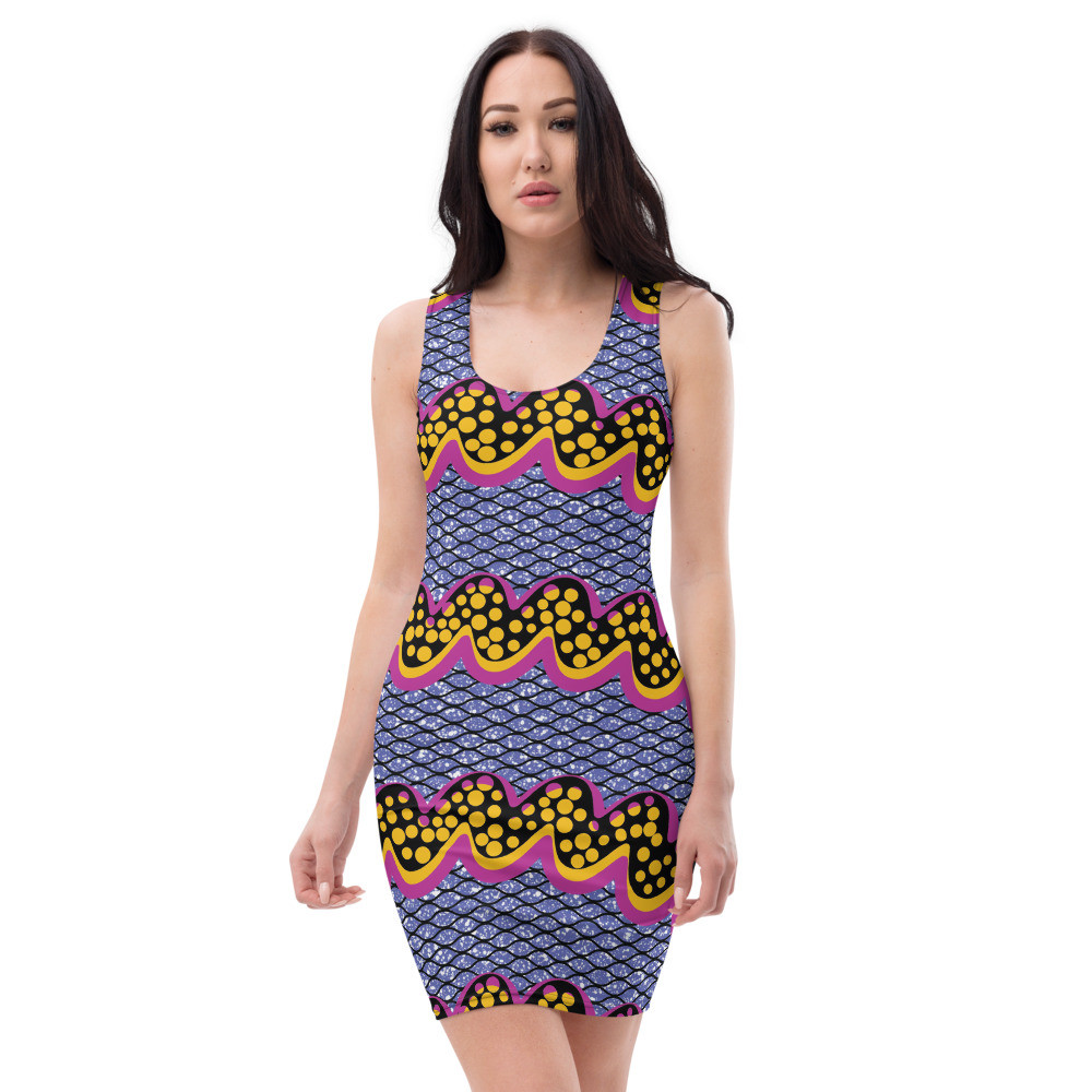 Squiggly Drip Dress 
