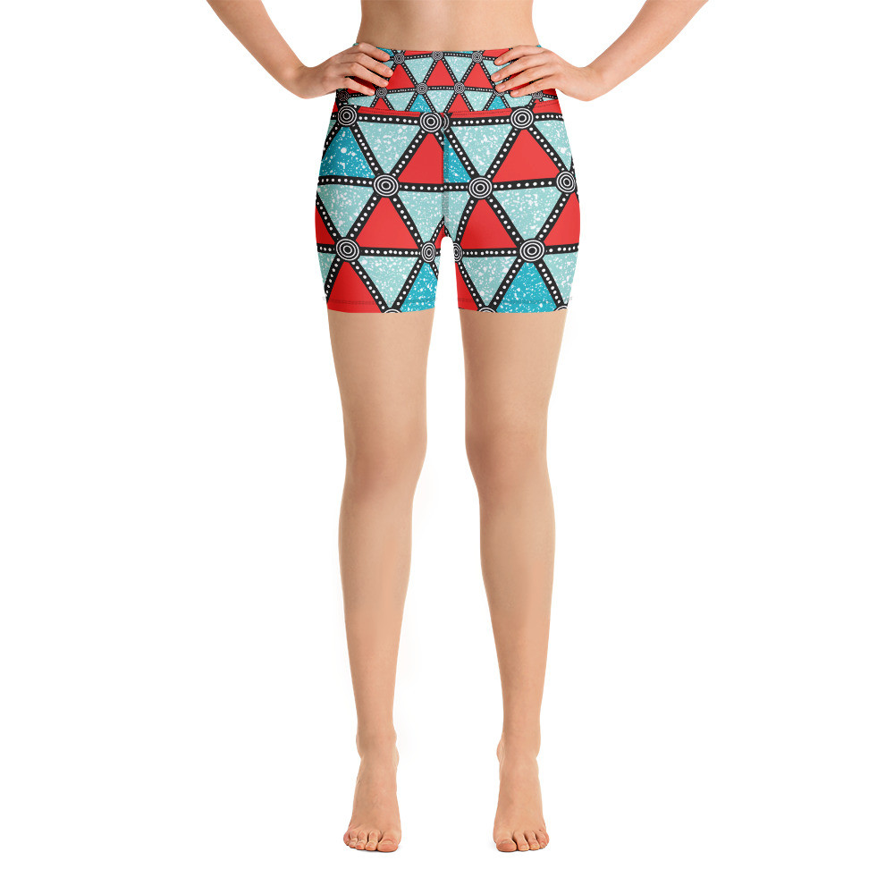 Triangles Yoga Shorts
