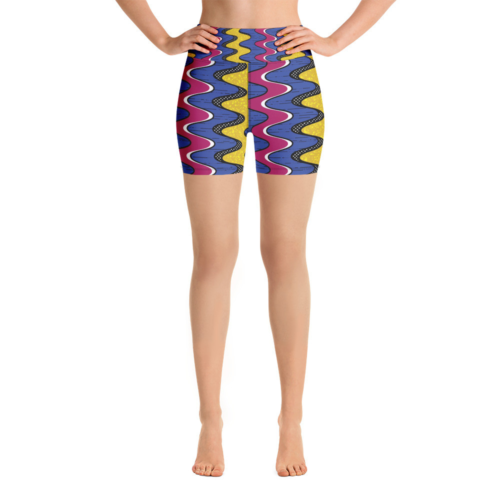 Squiggly Drip Yoga Shorts II 