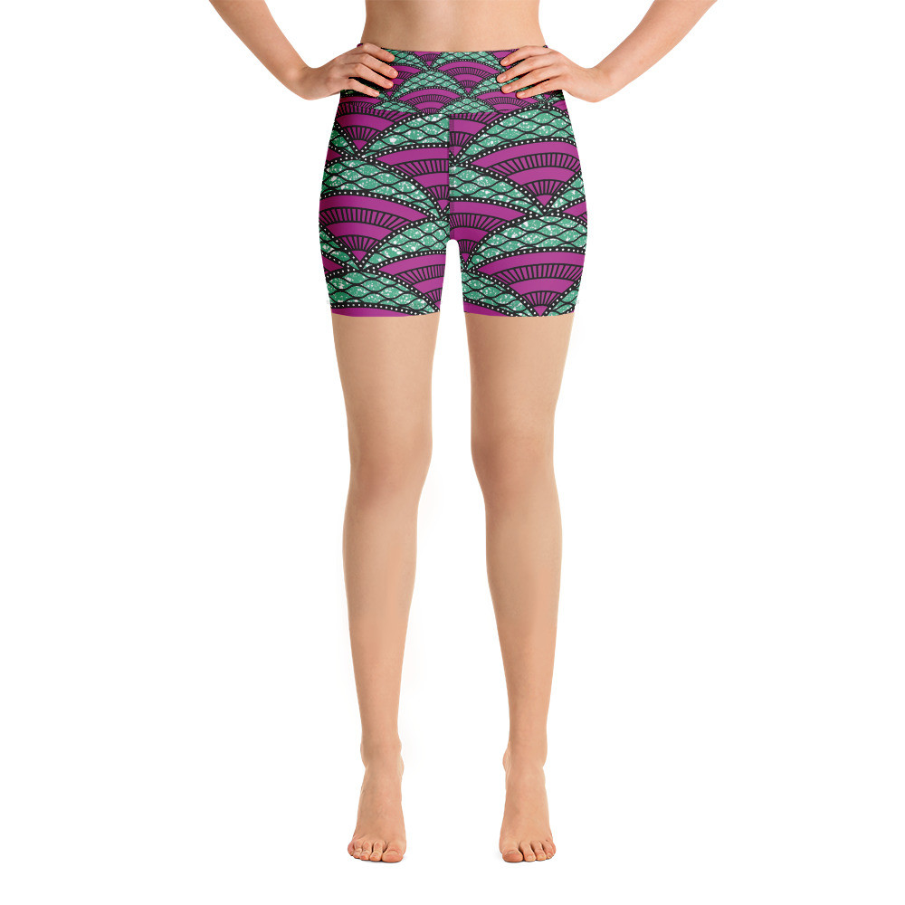 Parachutes Inspired Yoga Shorts