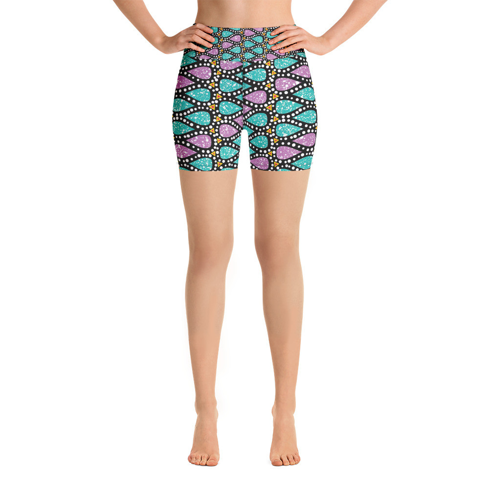 Icy Drops Yoga Shorts