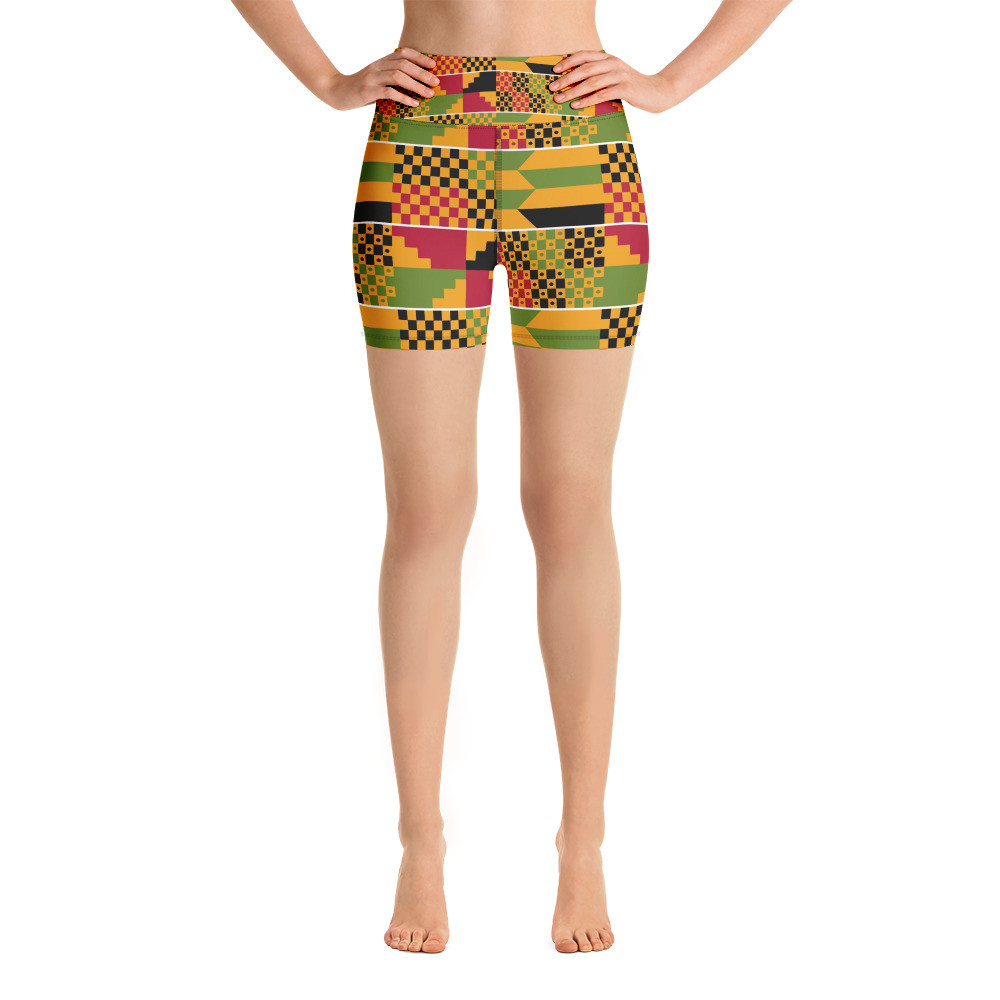 Kente Yoga Shorts