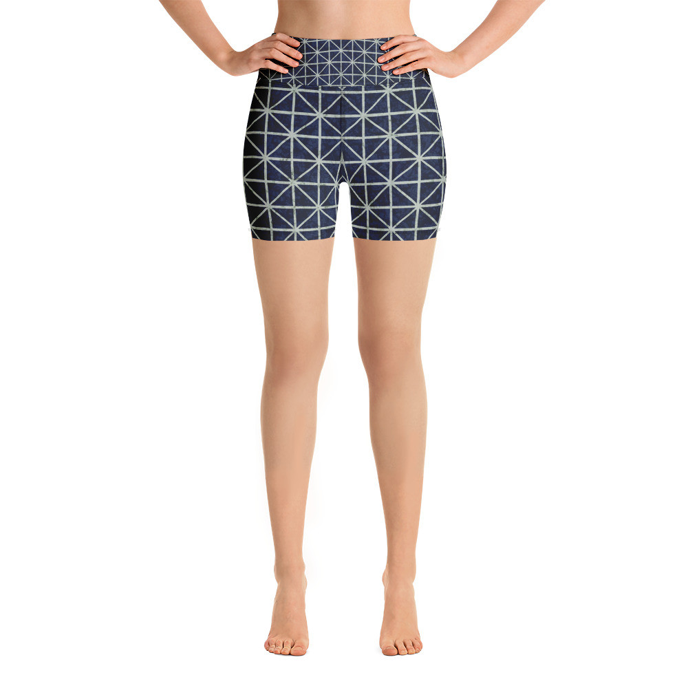 Adire Yoga Shorts VIII
