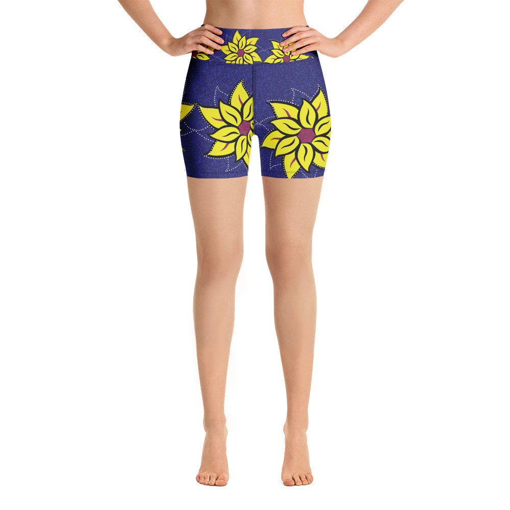 Sunflowers Yoga Shorts