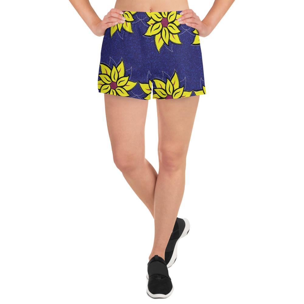 Women's Sunflowers Athletic Short Shorts