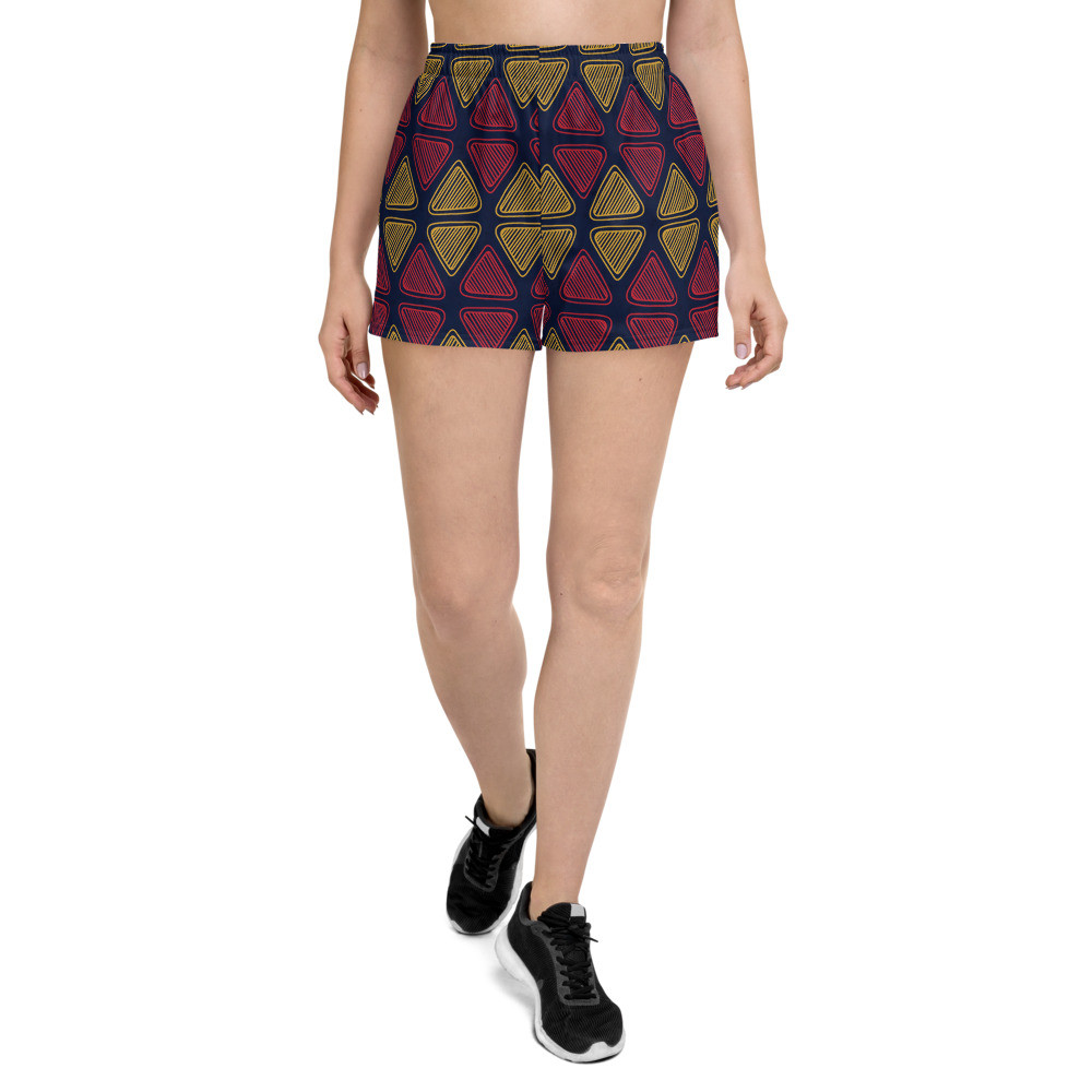 Women's Triangles Athletic Short Shorts