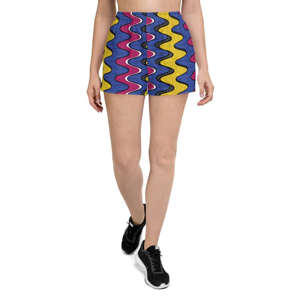 Women's Squiggly Drip Athletic Short Shorts II