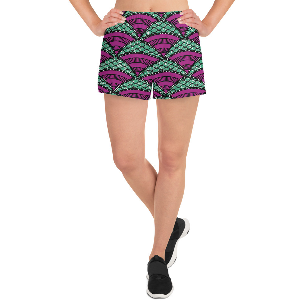 Women's Parachutes Inspired  Athletic Short Shorts