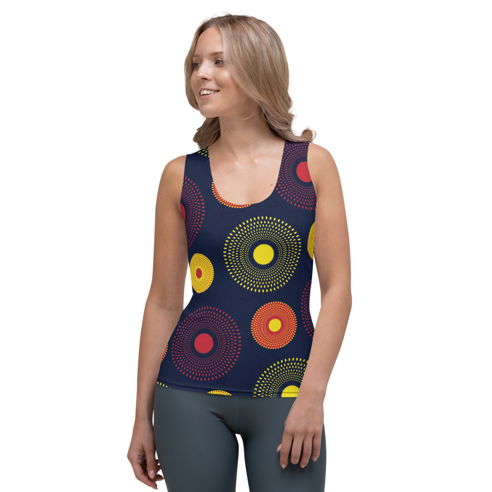 Women’s Ankara Circles Tank Top 