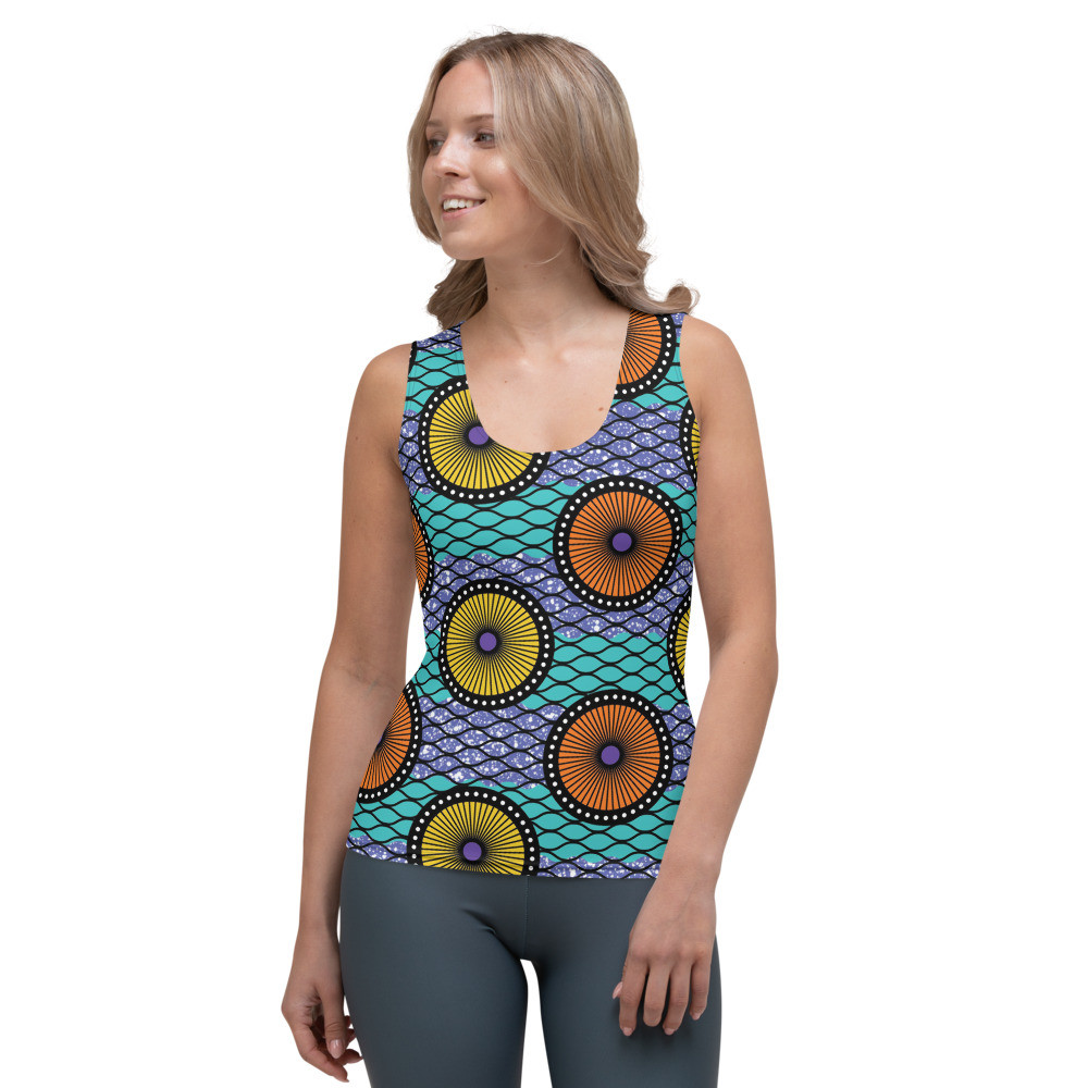Women's Ankara Circles Tank Top II