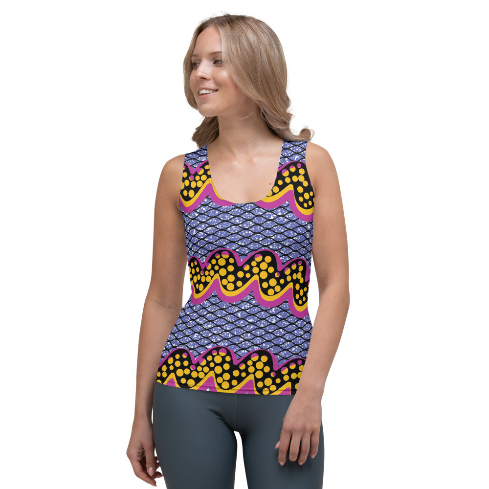 Women's Squiggly Drip Tank Top