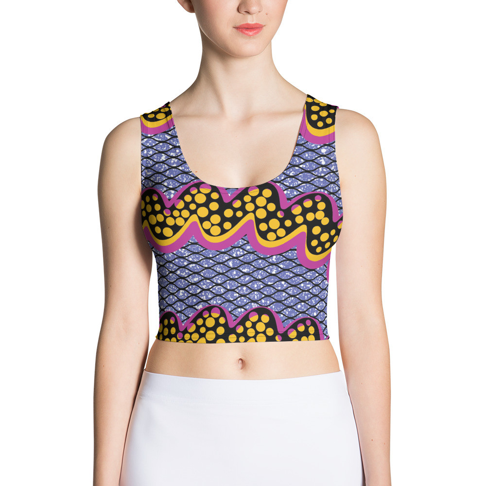 Squiggly Drip Crop Top