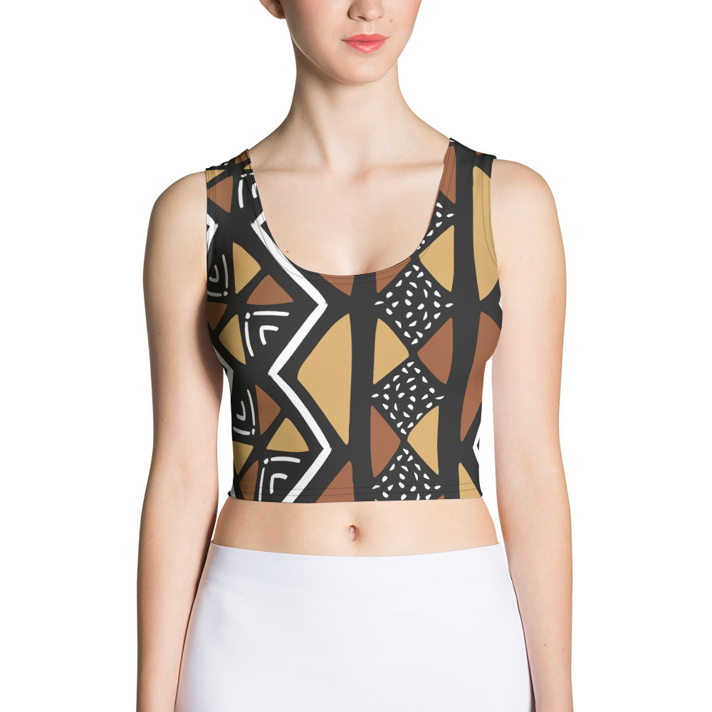 Mud Cloth Inspired Crop Top II 