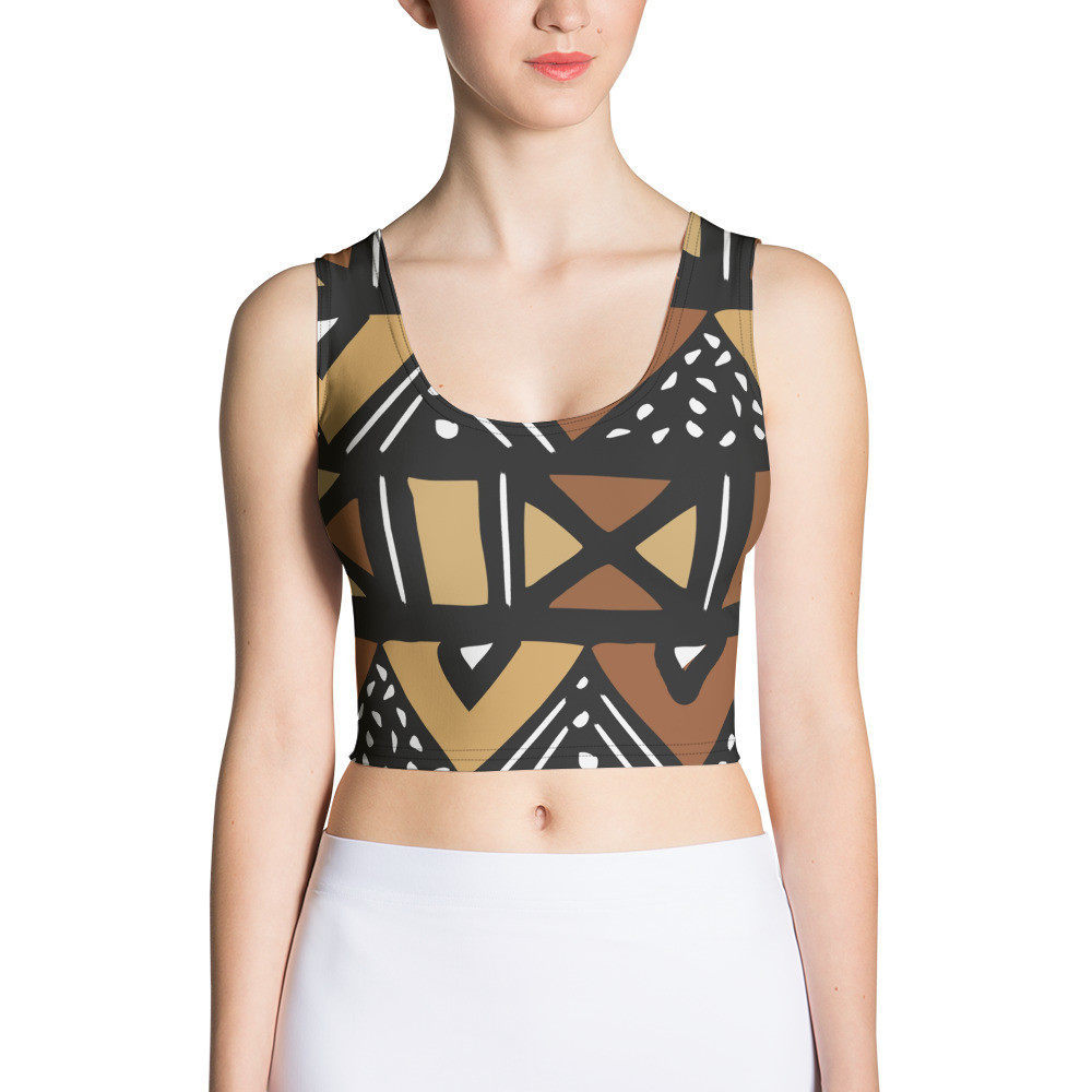 Mud Cloth Inspired Crop Top