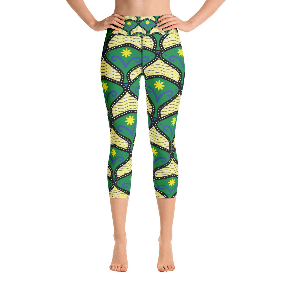Spring Vibes Yoga Capri Leggings