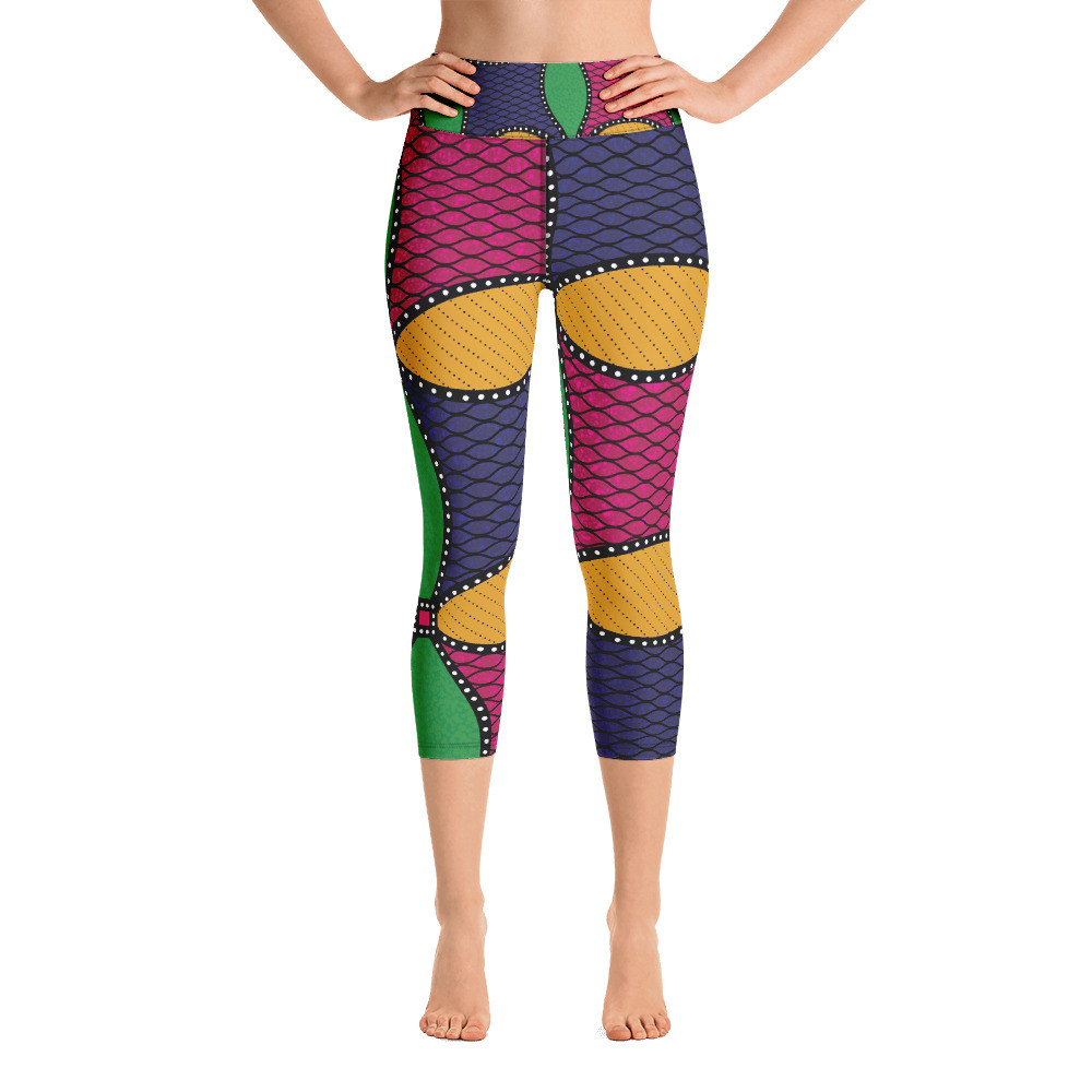 Windmills Inspired Yoga Capri Leggings