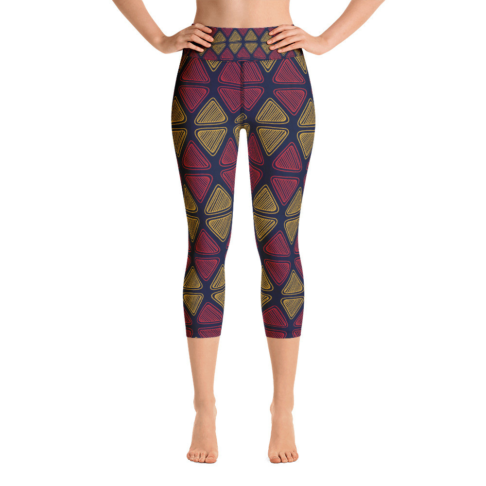 Triangles Yoga Capri Leggings II