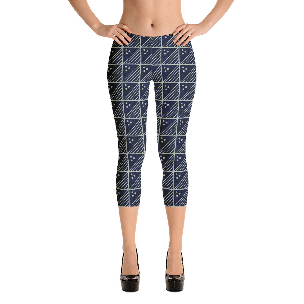Adire Capri Leggings V