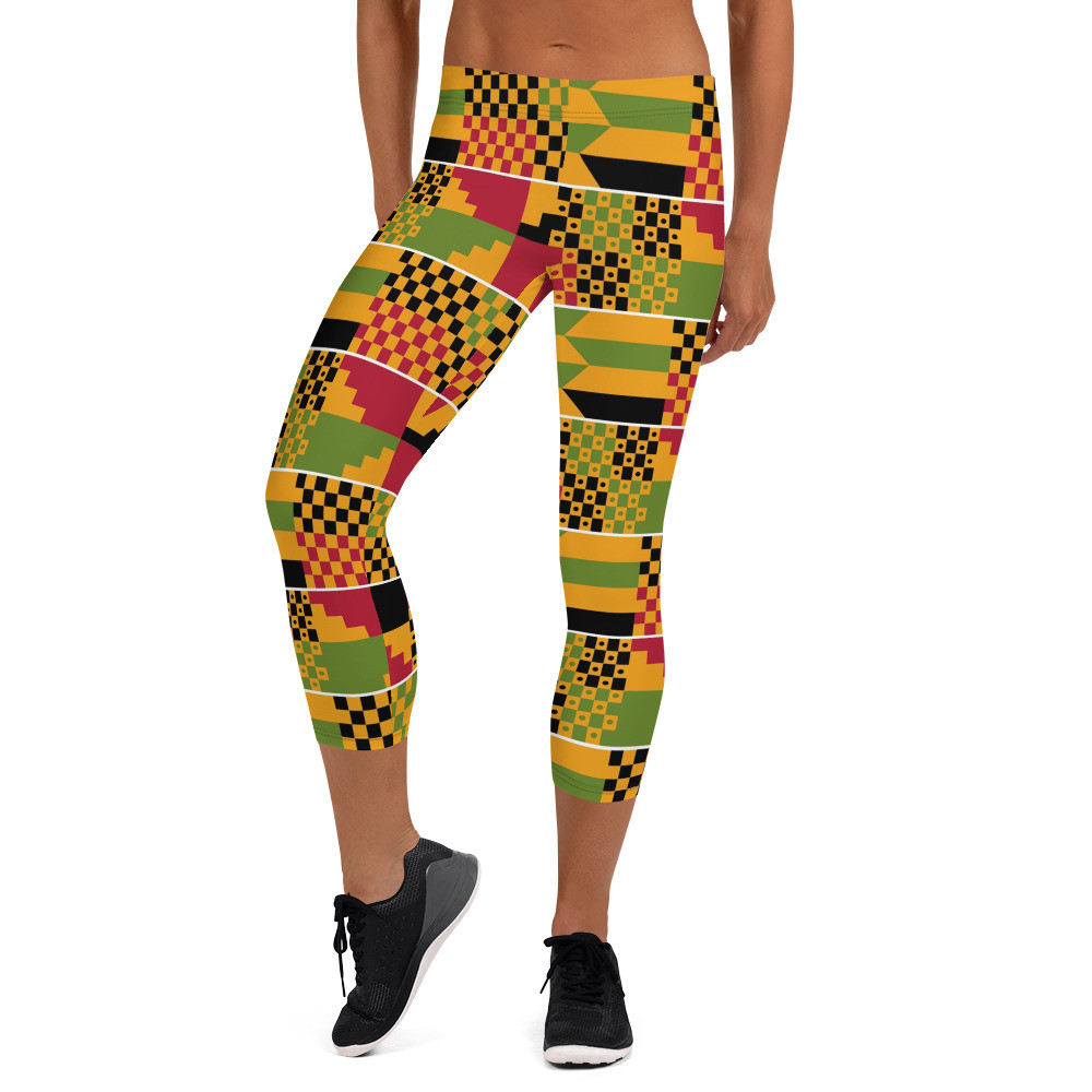 Kente Capri Leggings