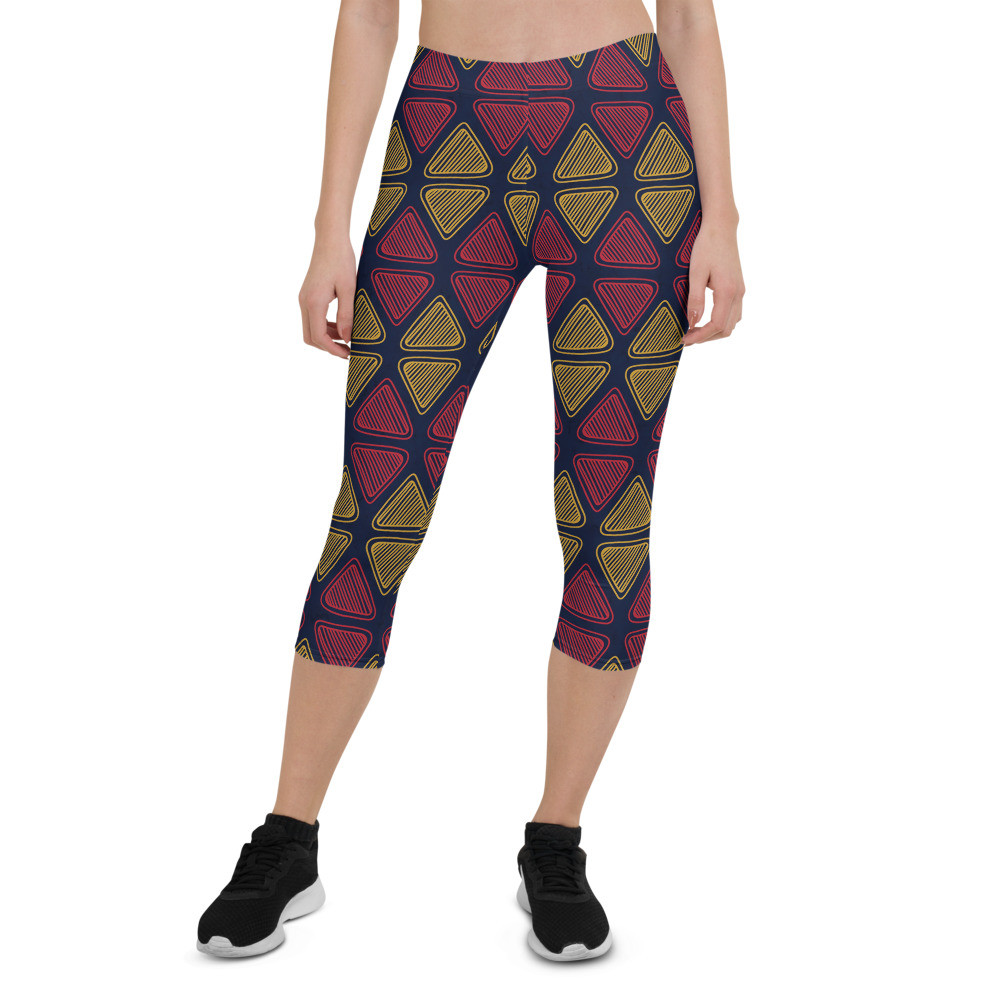 Triangles Capri Leggings II 