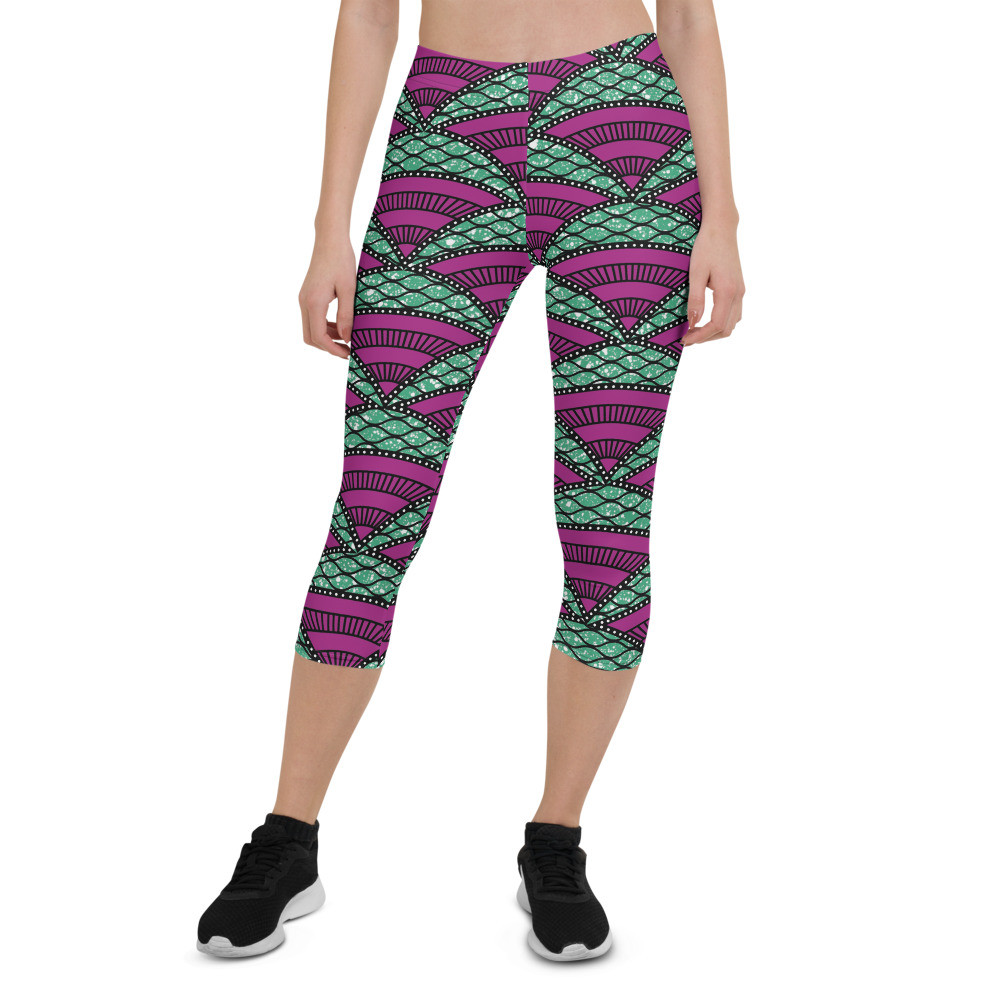 Parachutes Inspired Capri Leggings