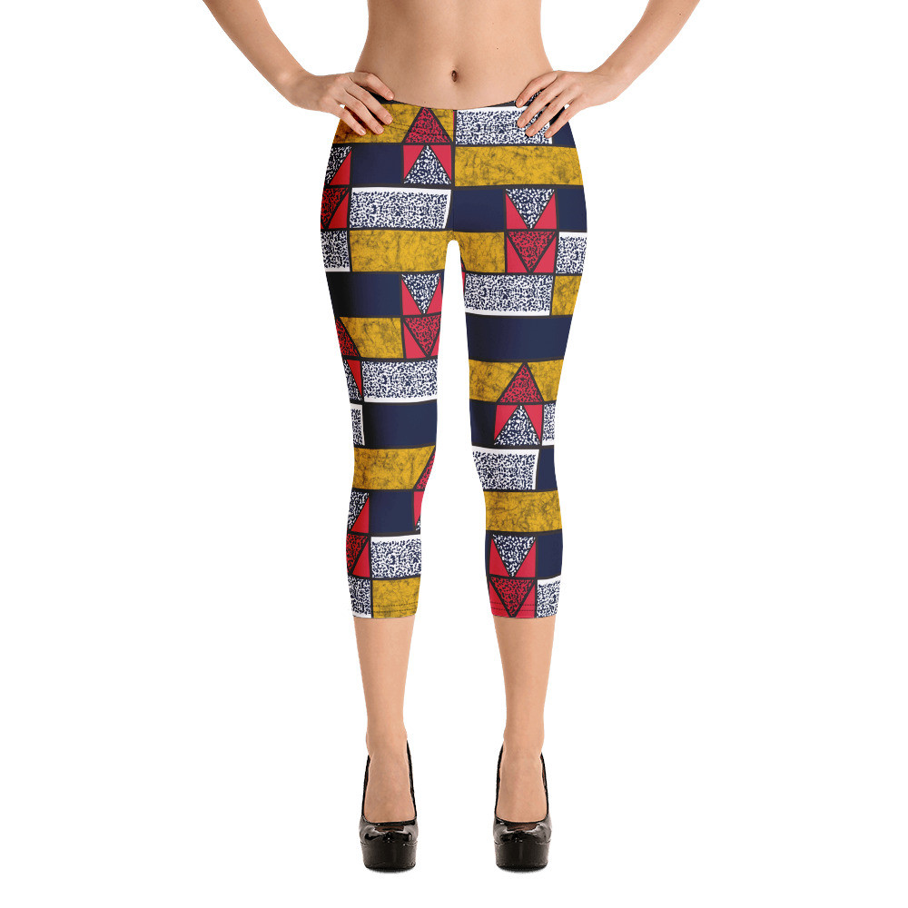 Bricks Inspired Capri Leggings