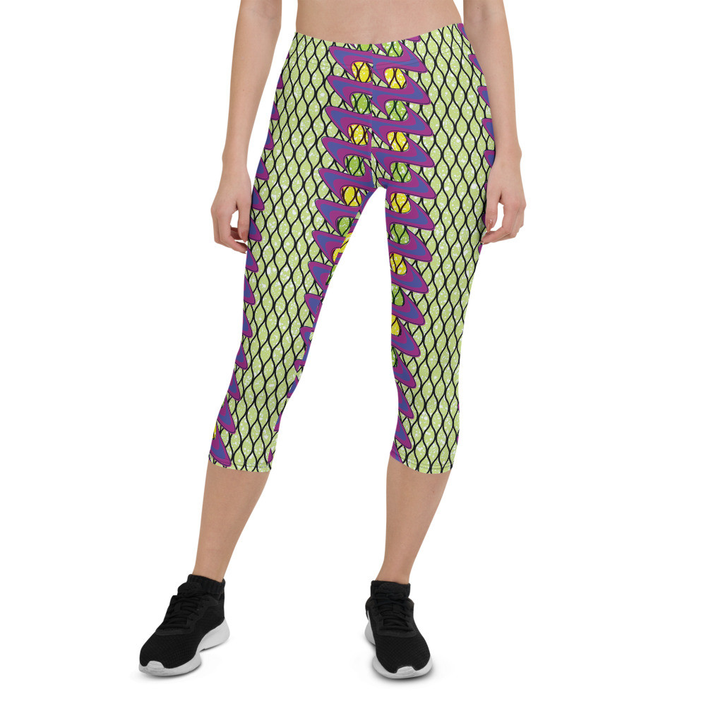 Fishnet Ladders Inspired Capri Leggings