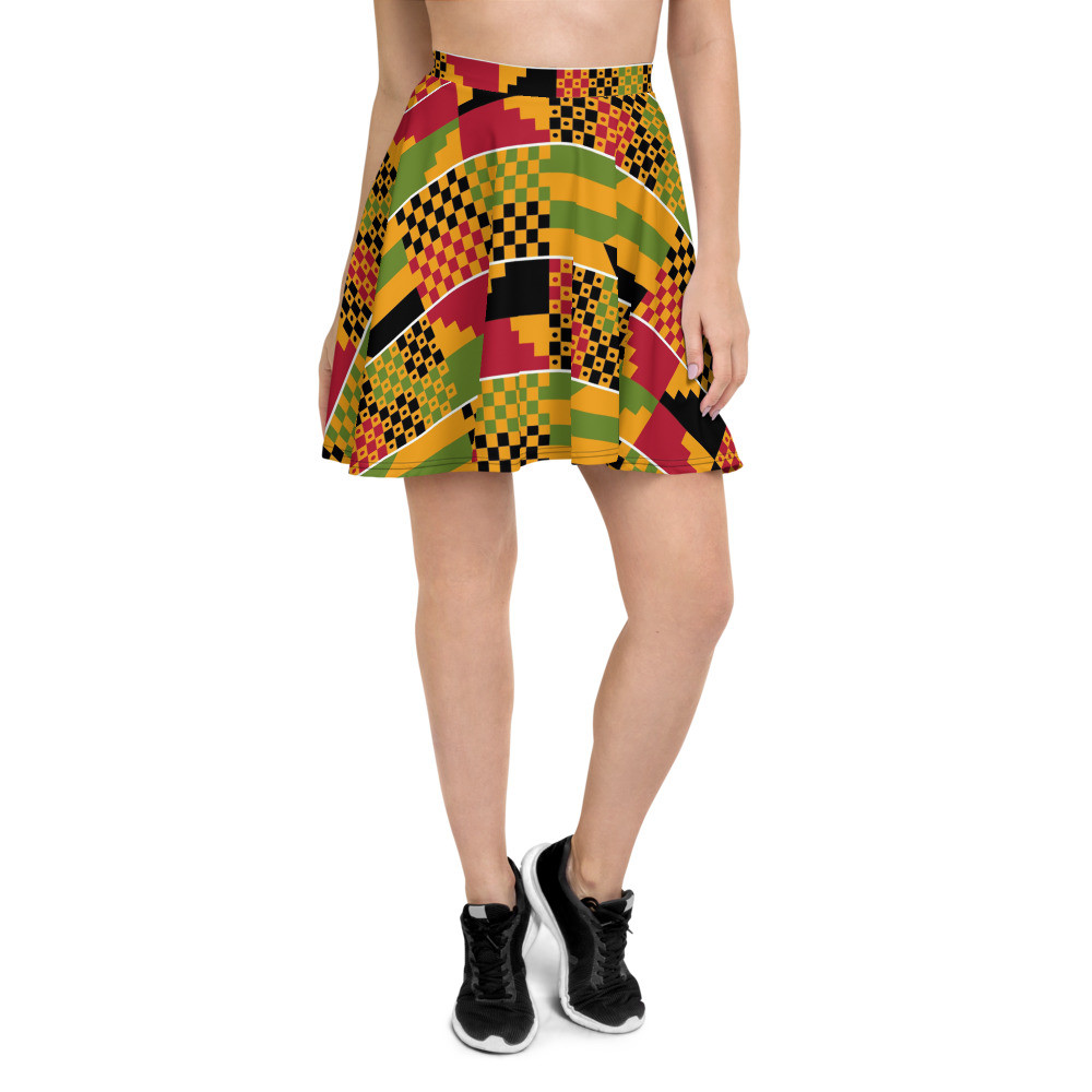 Kente Skater Skirt