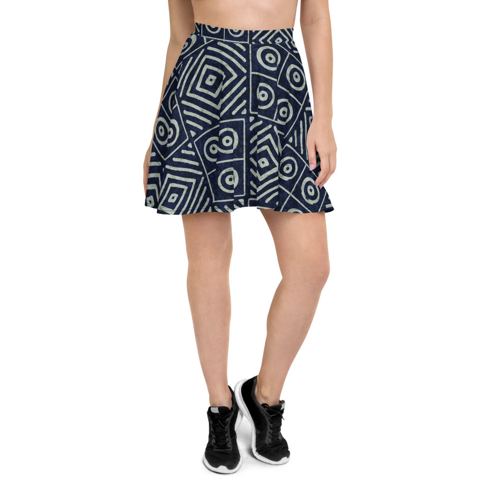 Adire Skater Skirt