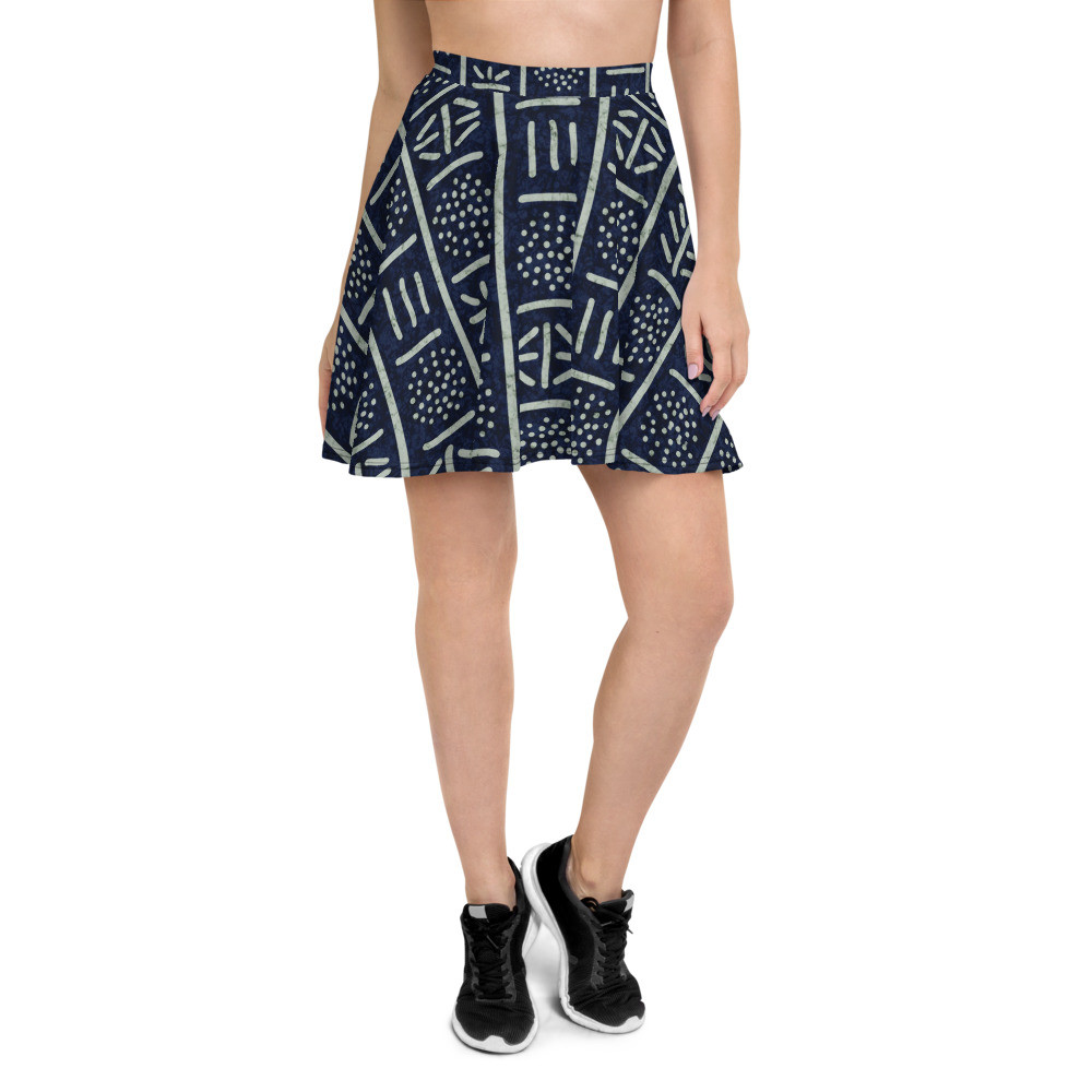 Adire Skater Skirt IV