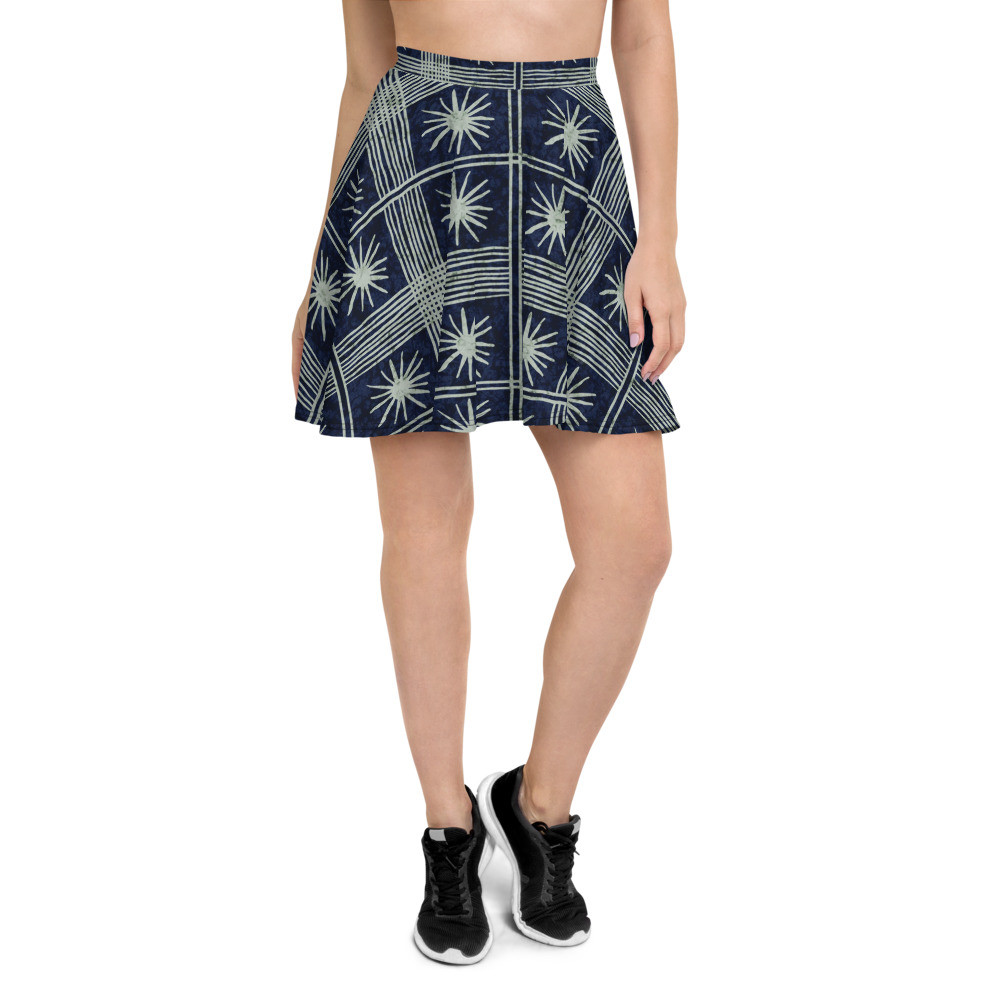 Adire Skater Skirt VII