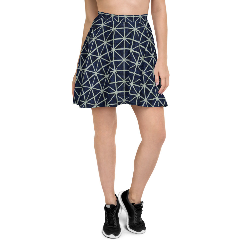 Adire Skater Skirt VIII 