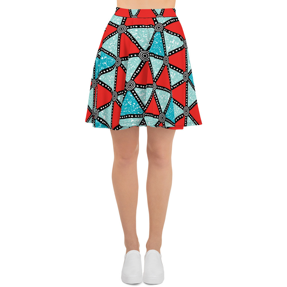 Triangles Skater Skirt