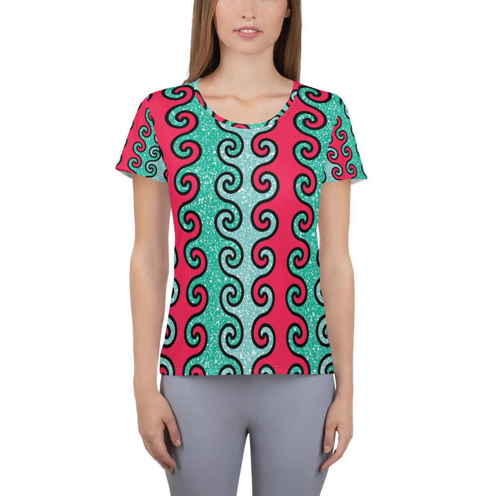 Women's Intertwined Curls Athletic T-shirt