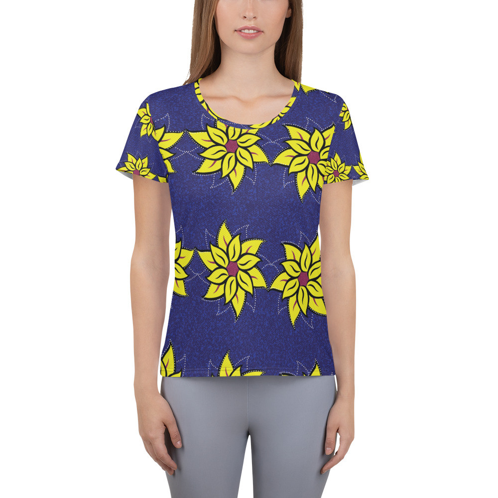 Women's Sunflowers Athletic T-shirt