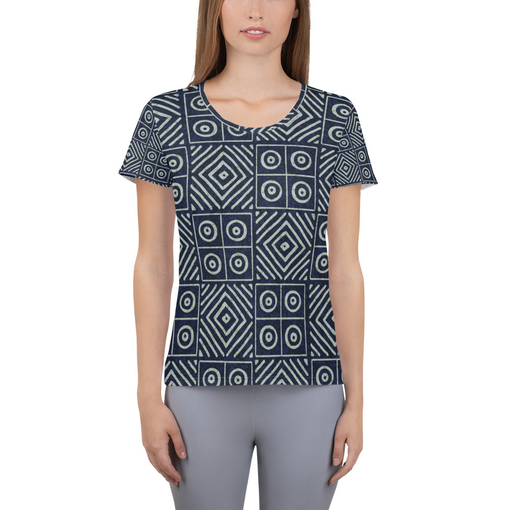  Women's Adire Athletic T-shirt