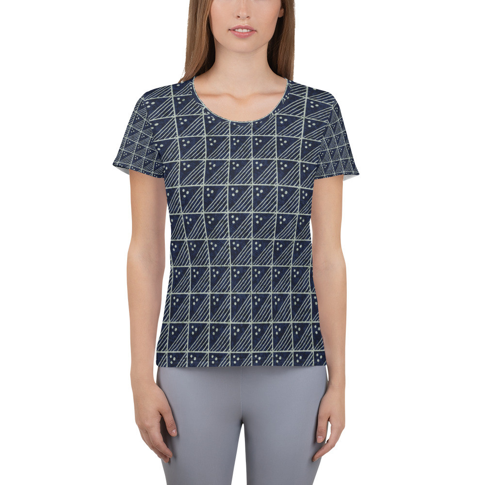Women's Adire Athletic T-shirt V