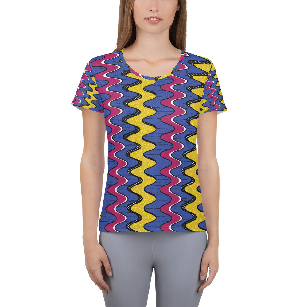  Women's Squiggly Drip Athletic T-shirt II 