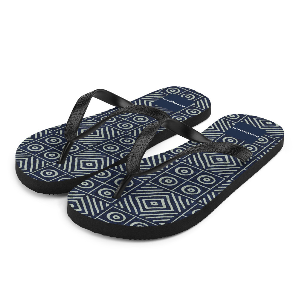 Adire Flip-Flops