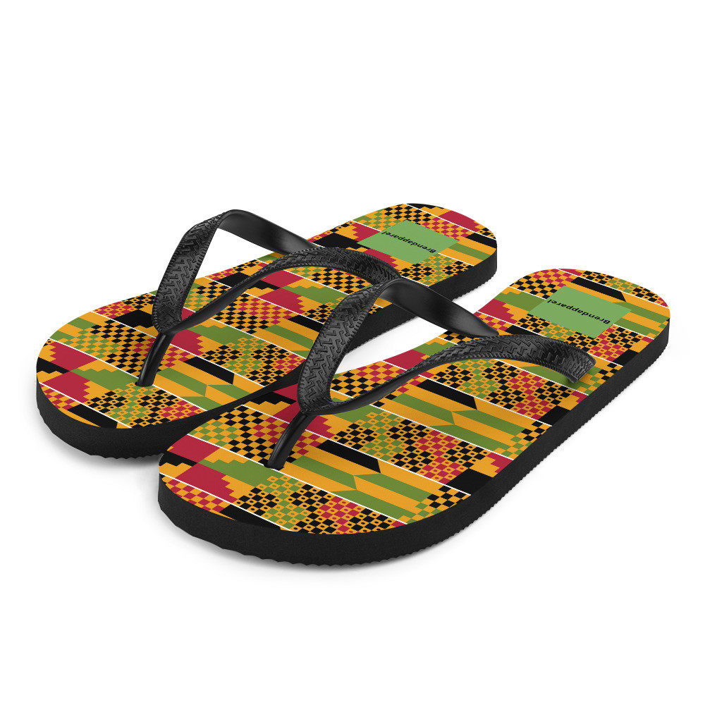 Kente Flip-Flops