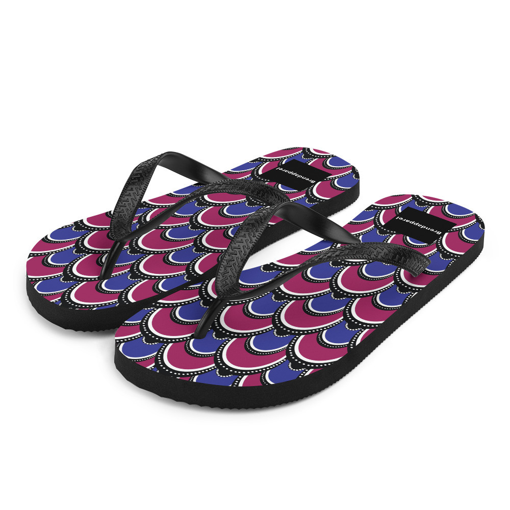 Peacock Inspired Flip-Flops