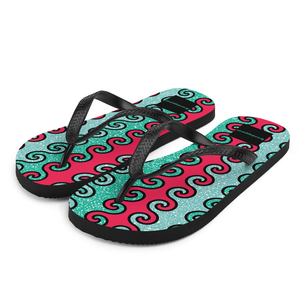 Intertwined Curls Flip-Flops