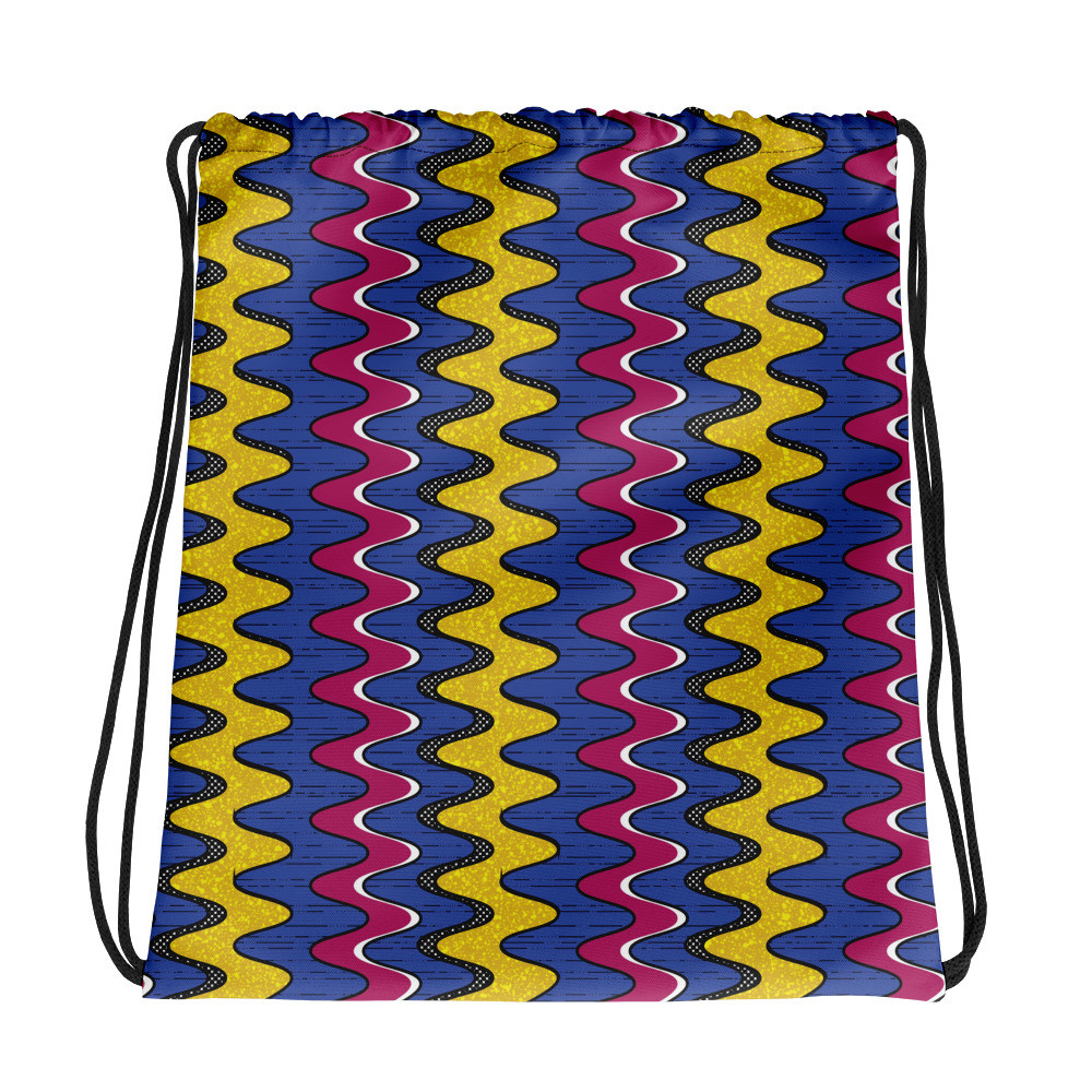 Squiggly Drip Drawstring bag II 