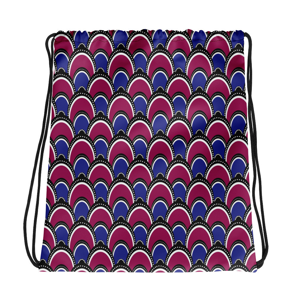 Peacock Inspired Drawstring bag