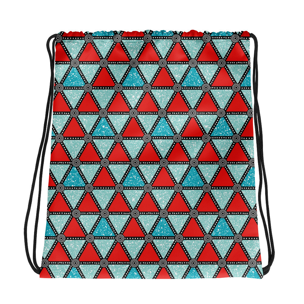 Triangles Drawstring bag