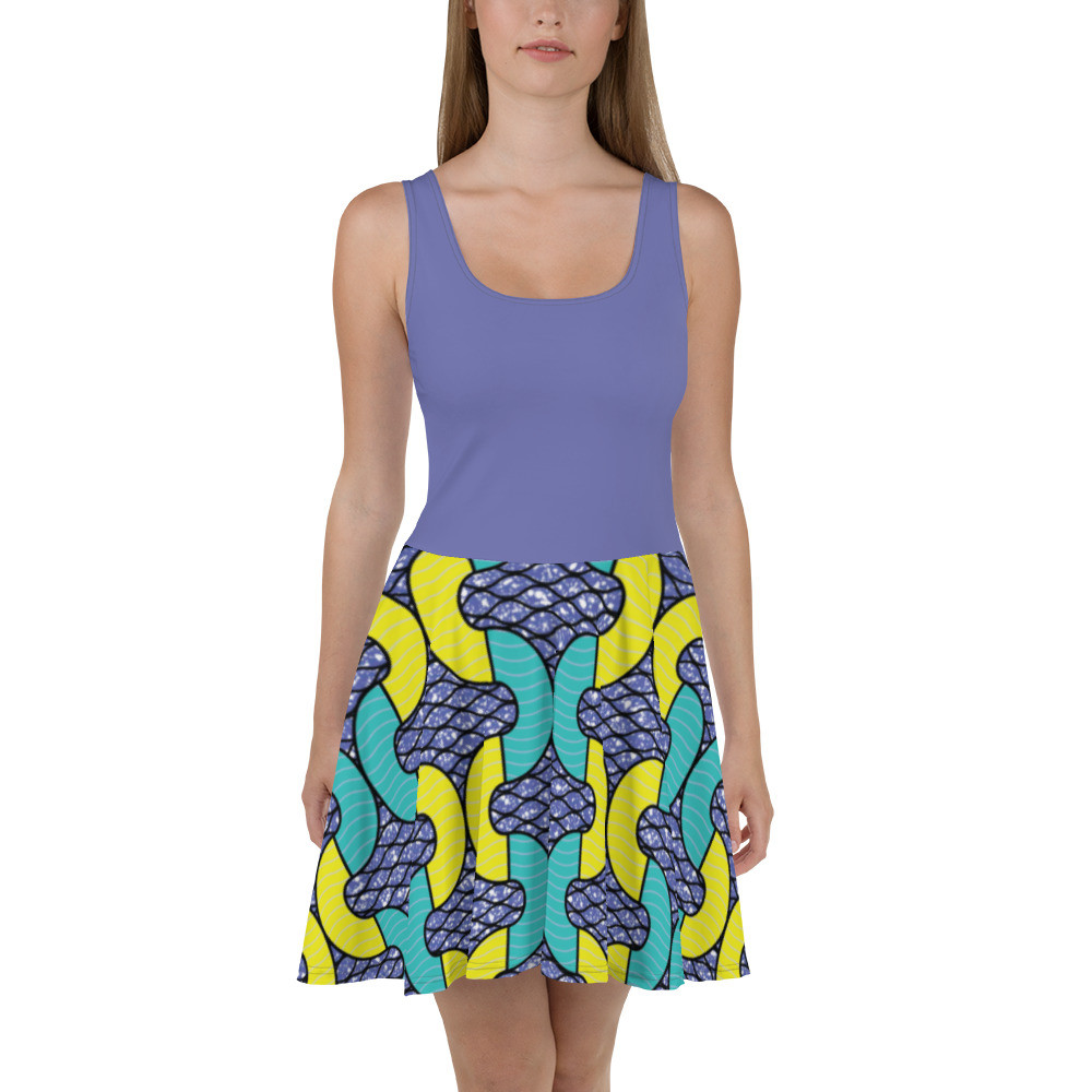 Snakes Inspired Skater Dress